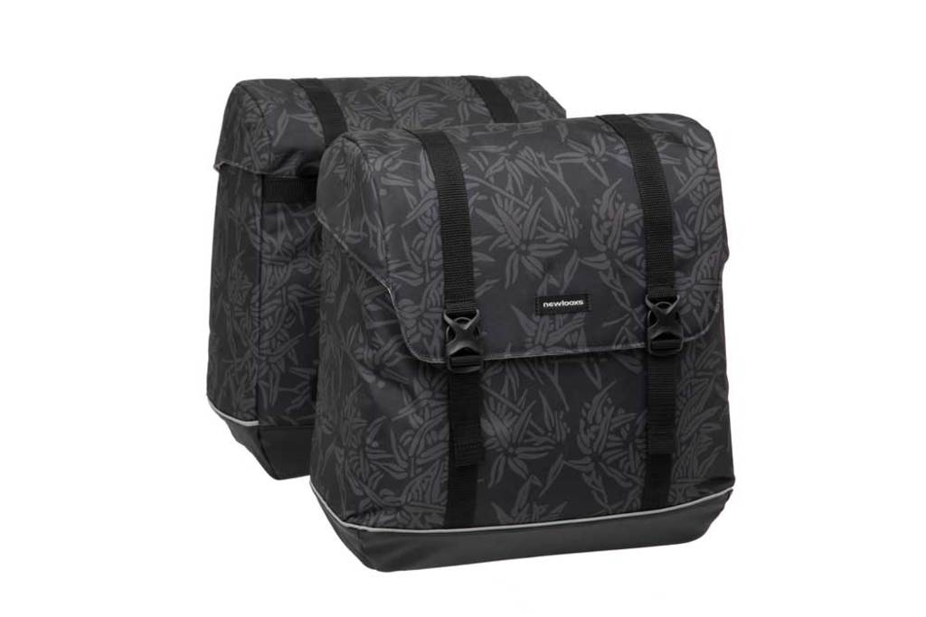Dubbele-Fietstas-New-Looxs-Alba-Double-Bamboo-Black-42L Dubbele-Fietstas-New-Looxs-Alba-Double-Bamboo-Black-42L
